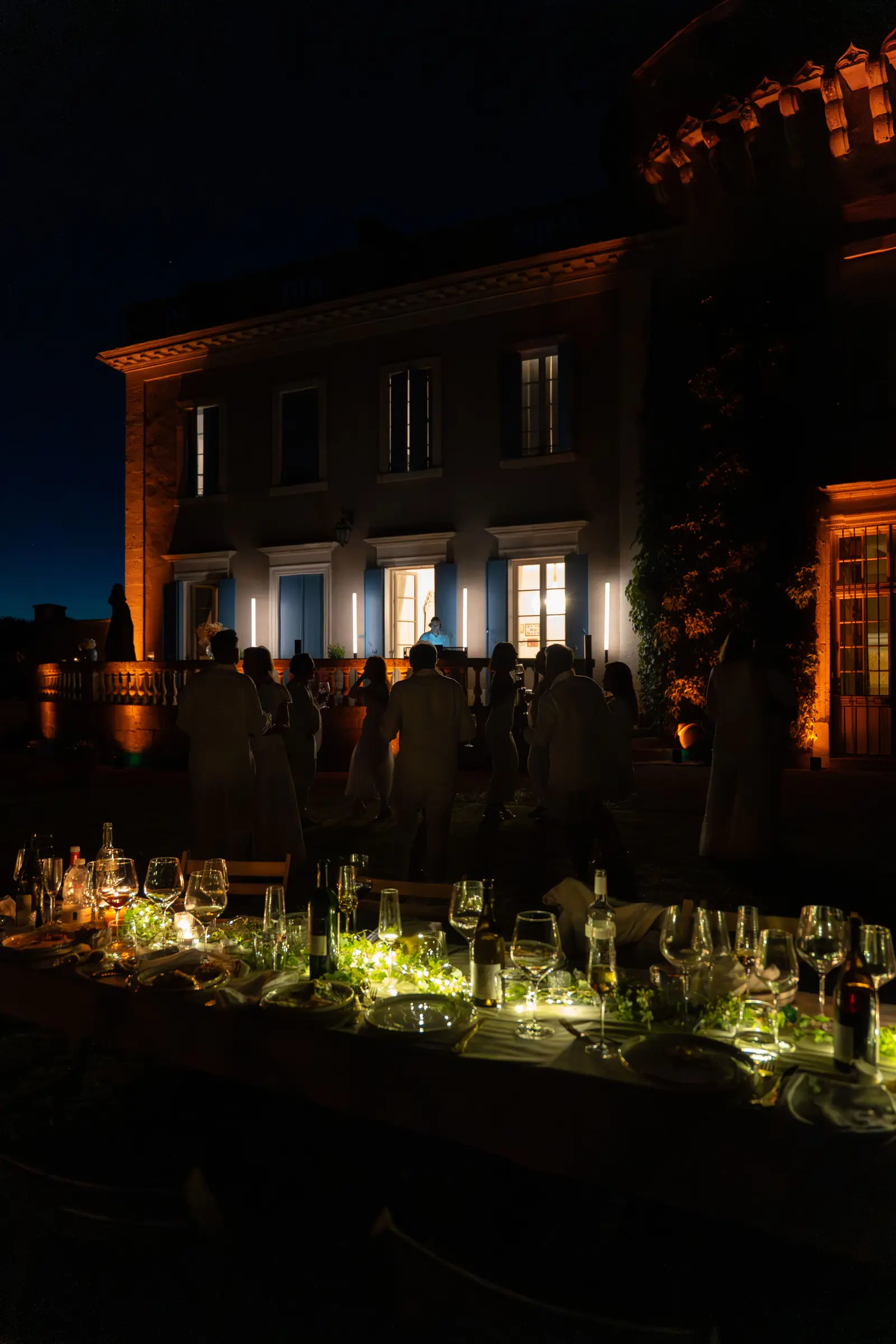 Evening lighting atmosphere